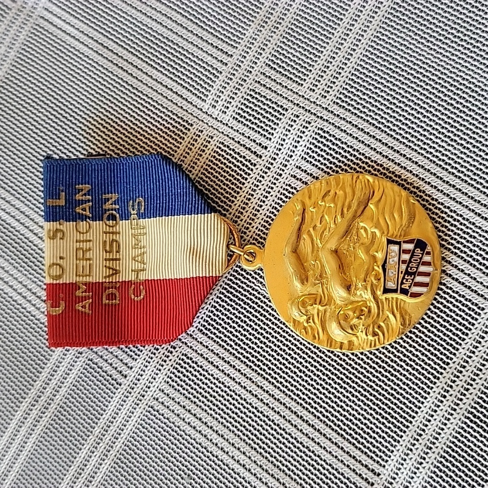C.O.S.L. AAU Age Group Swimming Medal - 1962